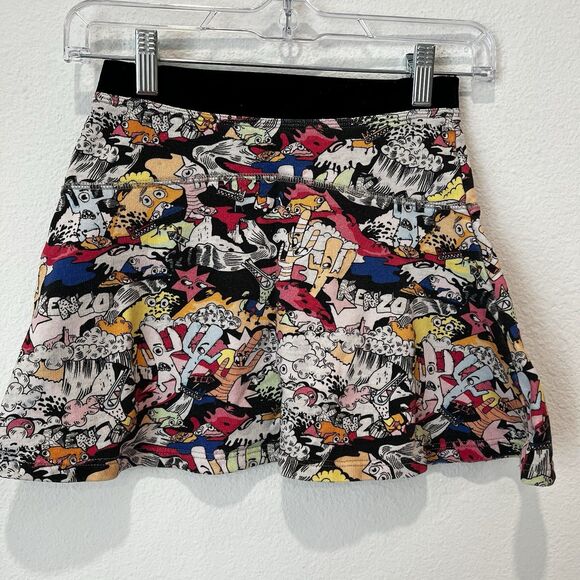 KENZO Other - Vtg Kenzo Kids Cartoon Logo Skirt Sz 10 Novelty Print Rare